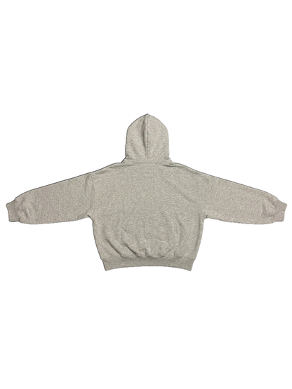 GRAY BOXY FIT HOODIE