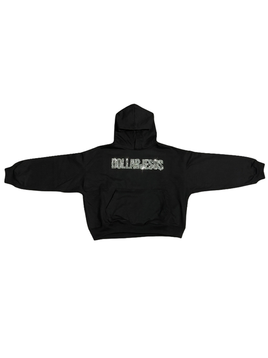 BLACK BOXY FIT HOODIE